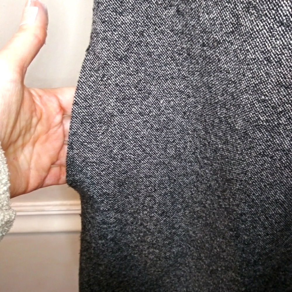Banana Republic Black & White Tweed Mock Turtleneck Sheath Dress - Picture 3 of 10
